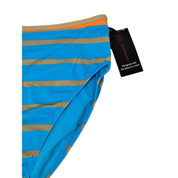 No Boundaries Junior Girls Large Multi Stripe High Waist Bikini Bottoms - Picture 3 of 6
